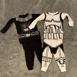 Set of 12 month Star Wars jammies